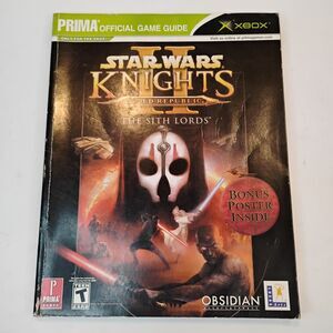 Vintage Prima XBOX Star Wars Knights of the Old Republic - Sith Lords Game Guide